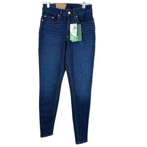 LL Bean favorite fit skinny jeans women’s midrise medium tall inseam sz 2 NWT